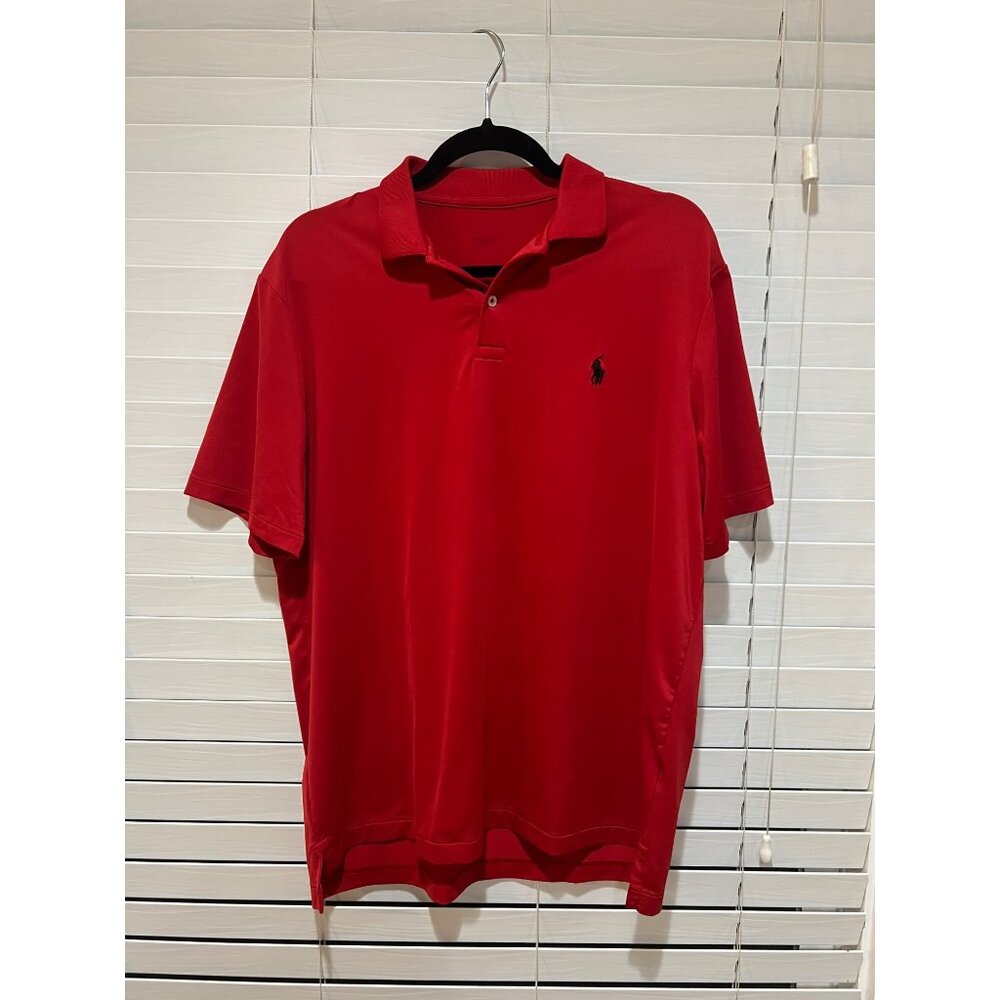 Polo Ralph Lauren Performance Red Polo Shirt - Size M
